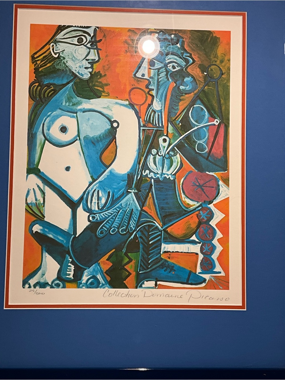 Framed Pablo Picasso Giclee Hand Signed Collection Man w Nude - Picture 3 of 8
